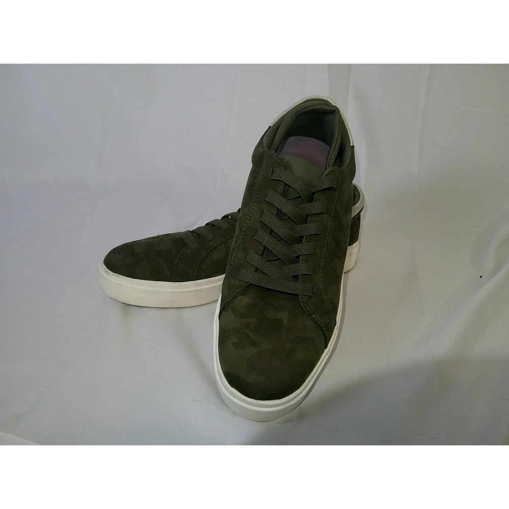 Dr Scholls Womens Olive Green Camo Lace Up Sneakers Shoes Size 8.5M $75 NWOT/B